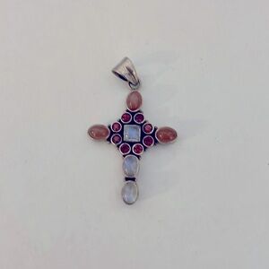 Nicky Butler Vintage Sterling Silver and Moonstone Pendant
